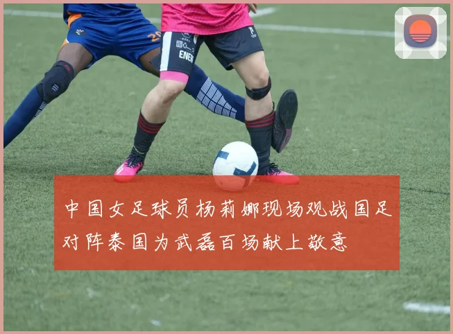 中国女足球员杨莉娜现场观战国足对阵泰国为武磊百场献上敬意
